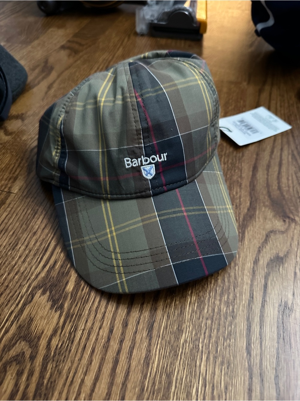 Barbour Kids Jacket Plaid Lining in Olive, Tan, Burgundy